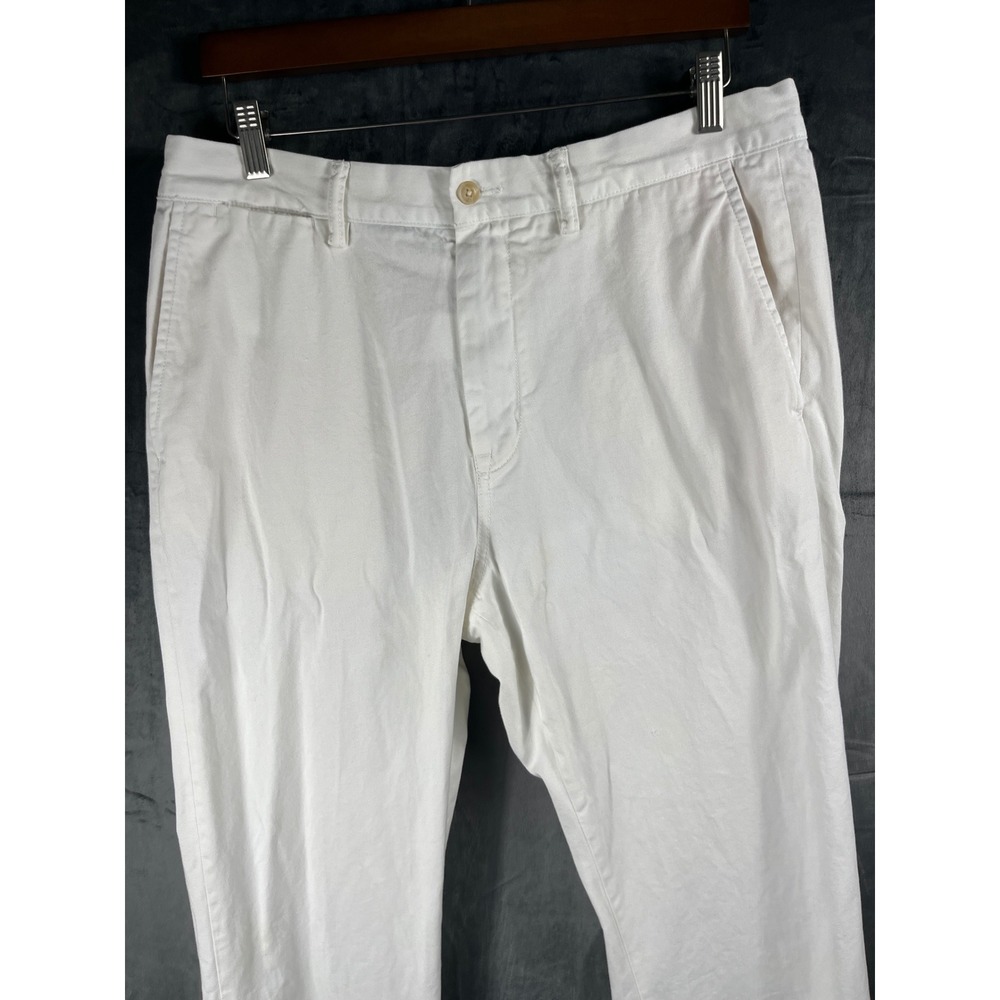 Polo Ralph Lauren Mens Chino Pants White 34/32 Classic Fit Cotton Preppy Wedding - Picture 12 of 12